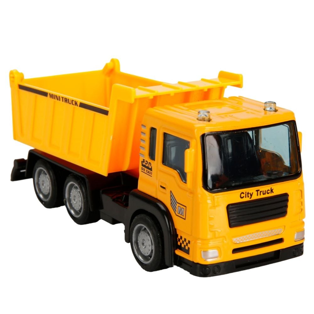 Set 3 vehicule de constructie, Maxx Wheels, Galben