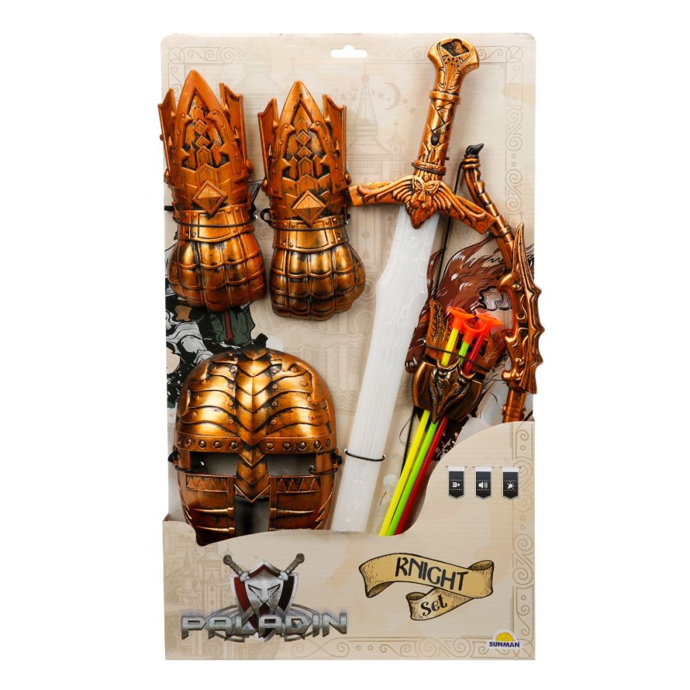 Set pentru cavaler, sabie si scut cu lumini si sunete, Paladin