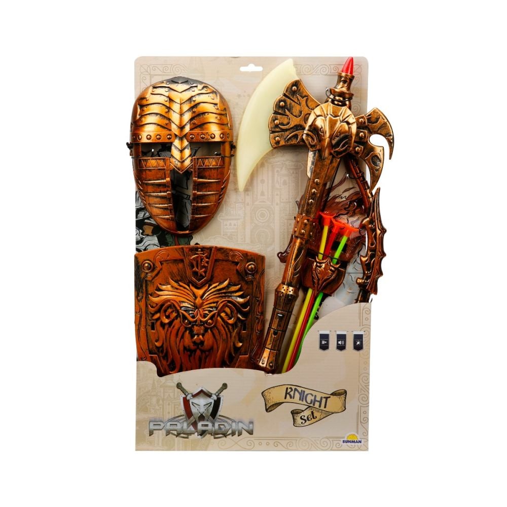 Set pentru cavaler, sabie si scut cu lumini si sunete, Paladin