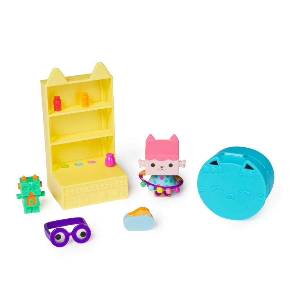 Set de joaca cu figurina, Gabbys Dollhouse, Bobble Kitty Baby Box Crafty, 20144757