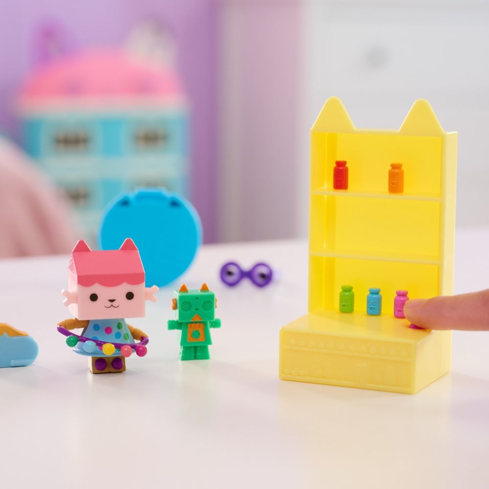 Set de joaca cu figurina, Gabbys Dollhouse, Bobble Kitty Baby Box Crafty, 20144757