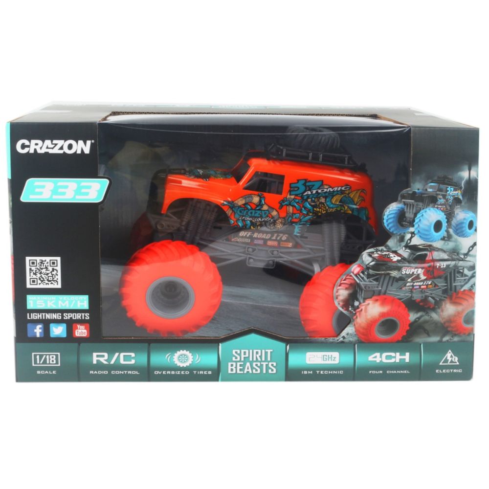 Masinuta cu telecomanda, Crazon, Spirit Beasts Beetle, 1:18