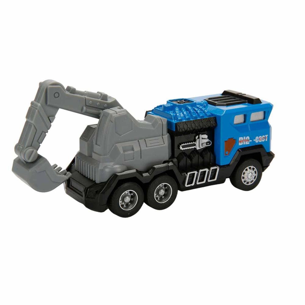 Vehicul de constructie cu excavator, Maxx Wheels, Albastru