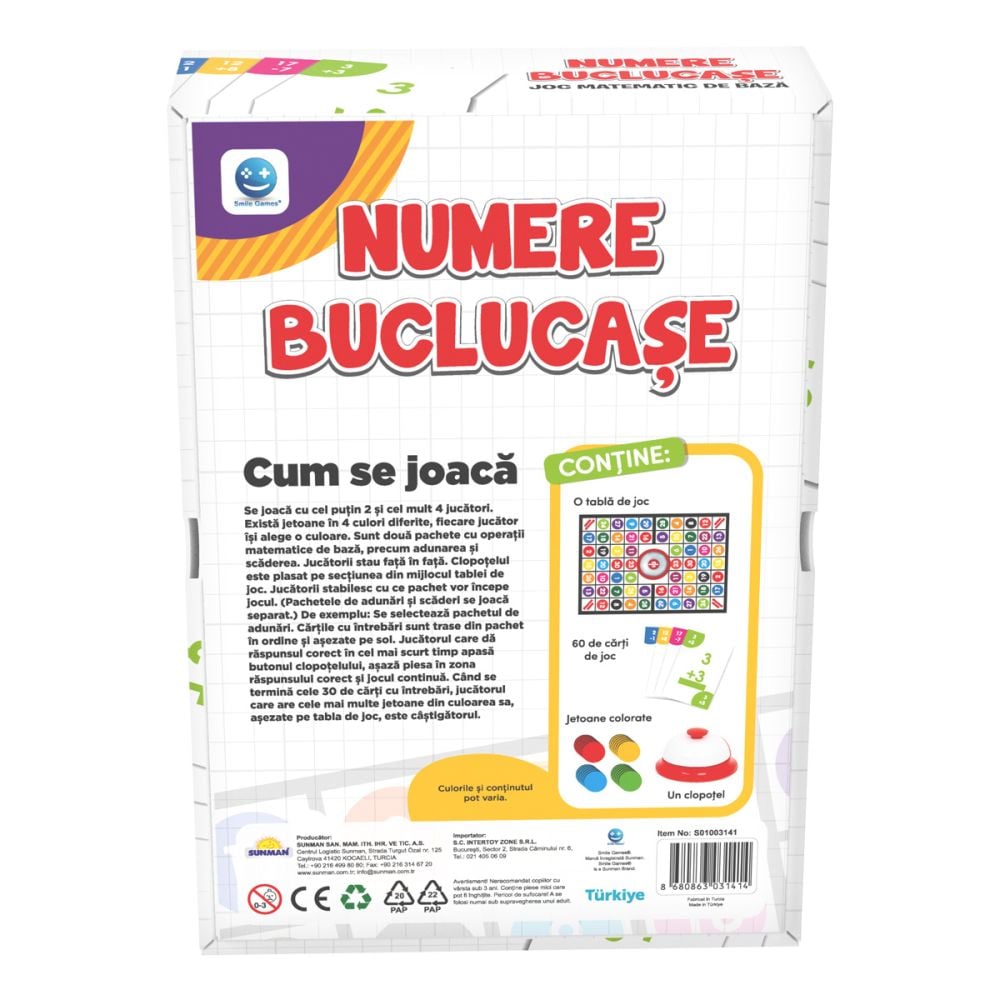 Joc educativ, Smile Games, Numere Buclucase