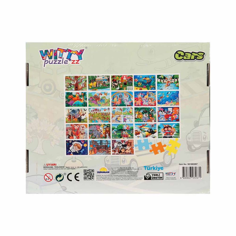 Puzzle Witty Puzzlezz, Masini, 100 piese