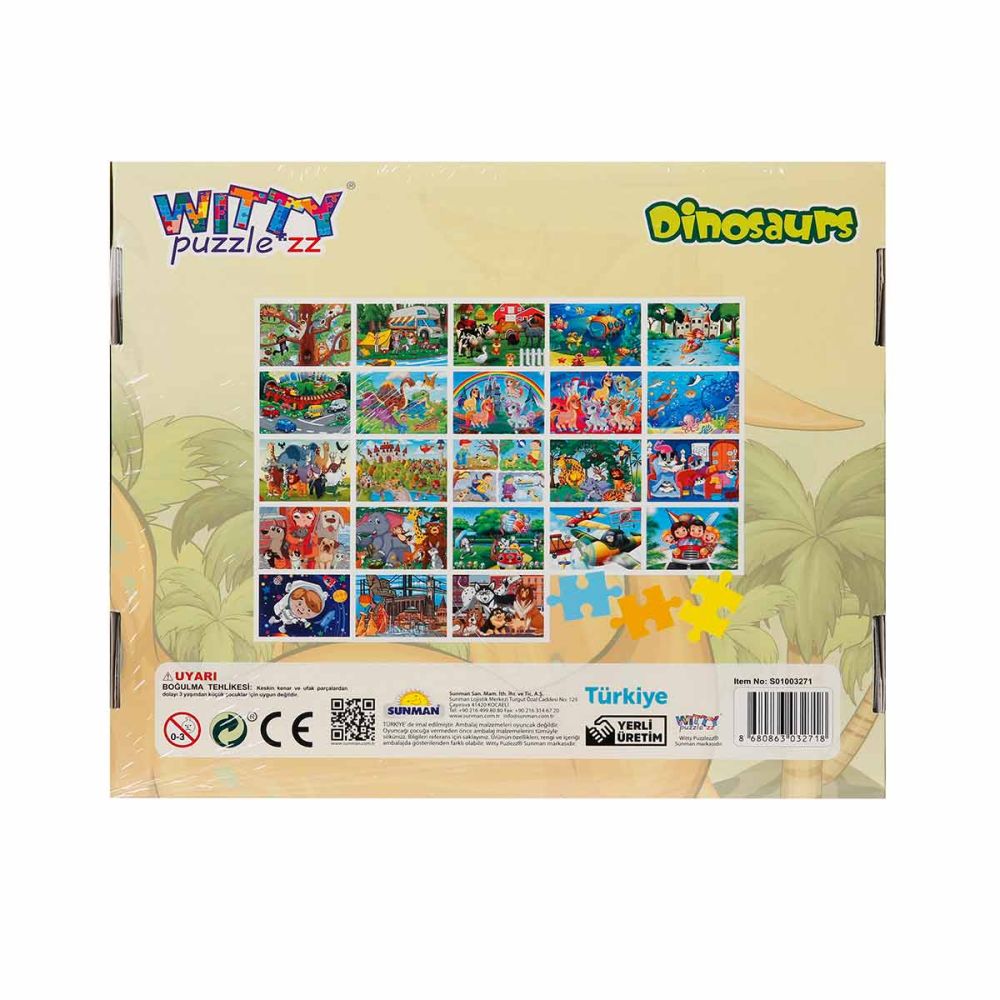 Puzzle Witty Puzzlezz, Dinozauri, 100 piese
