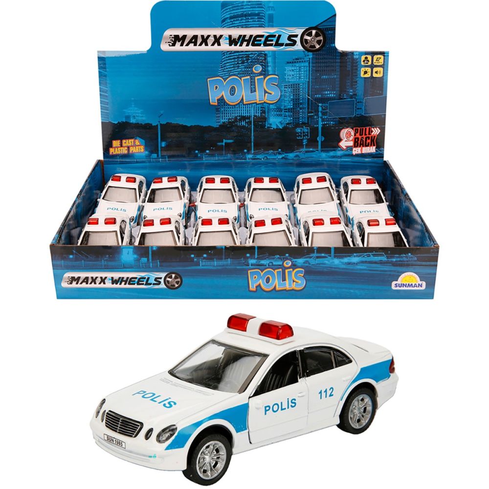 Masina de politie cu sunete si lumini, Maxx Wheels