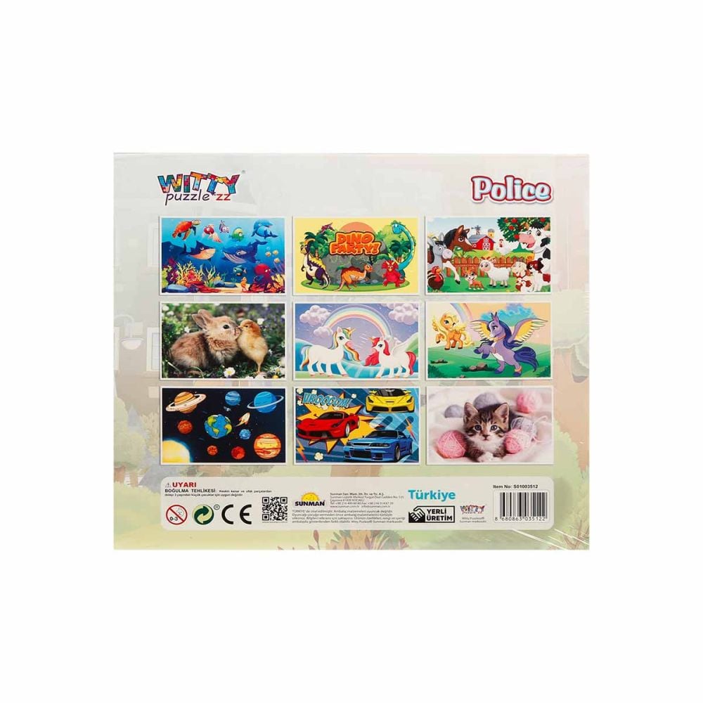 Puzzle Witty Puzzlezz, Politie, 60 piese