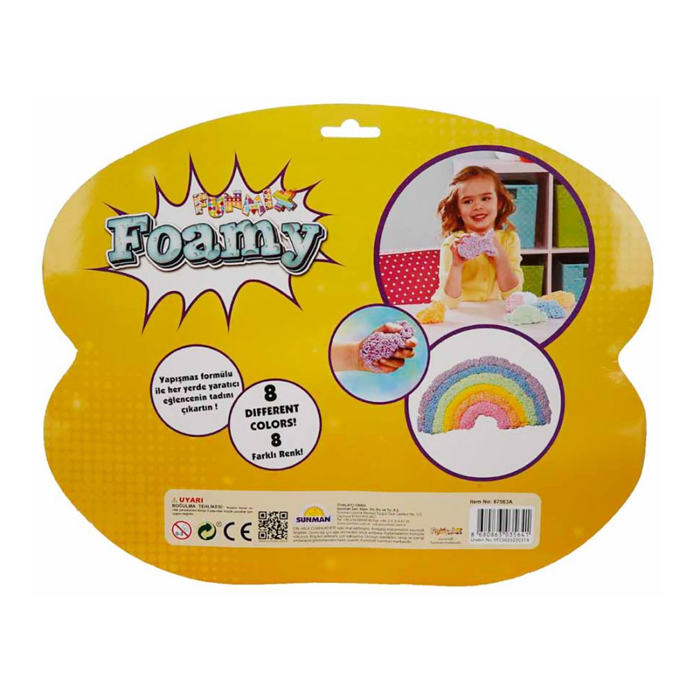 Set slime, Foamy Funmix, 8 culori