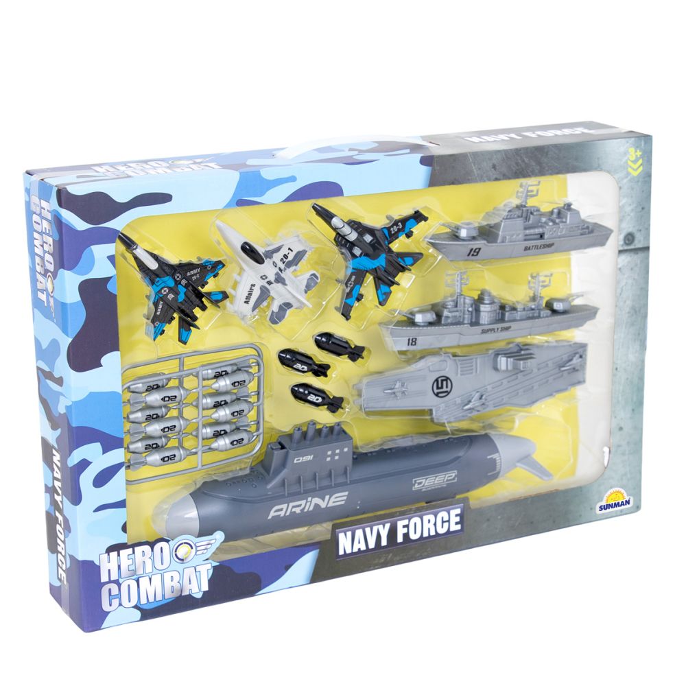 Set de joaca cu submarin, Hero Combat, Navi Force