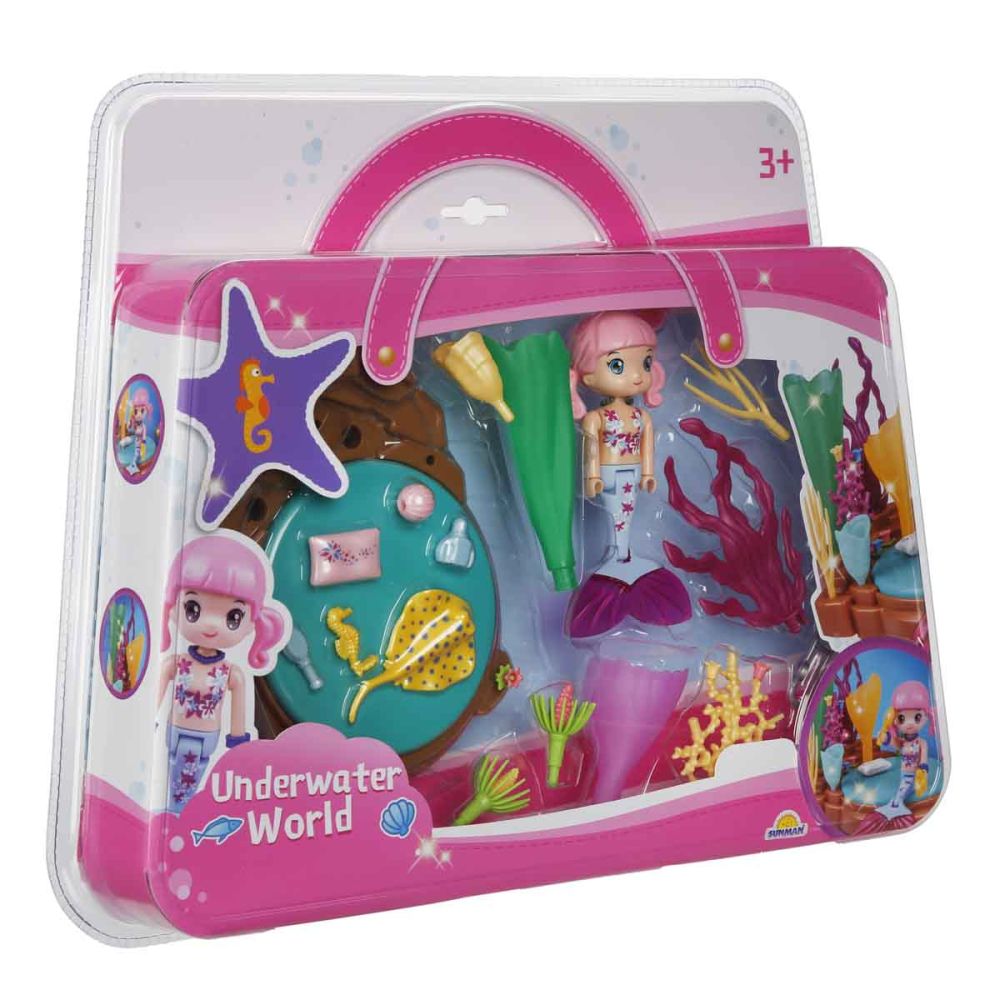 Set de joaca cu papusa, Sunman, Underwater World