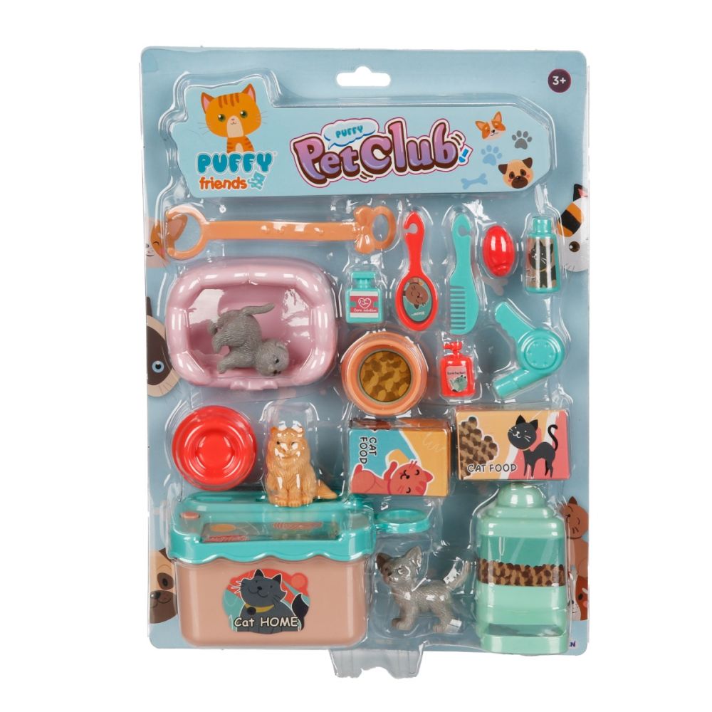 Set de joaca cu figurine, Puffy Friends, Pet Club