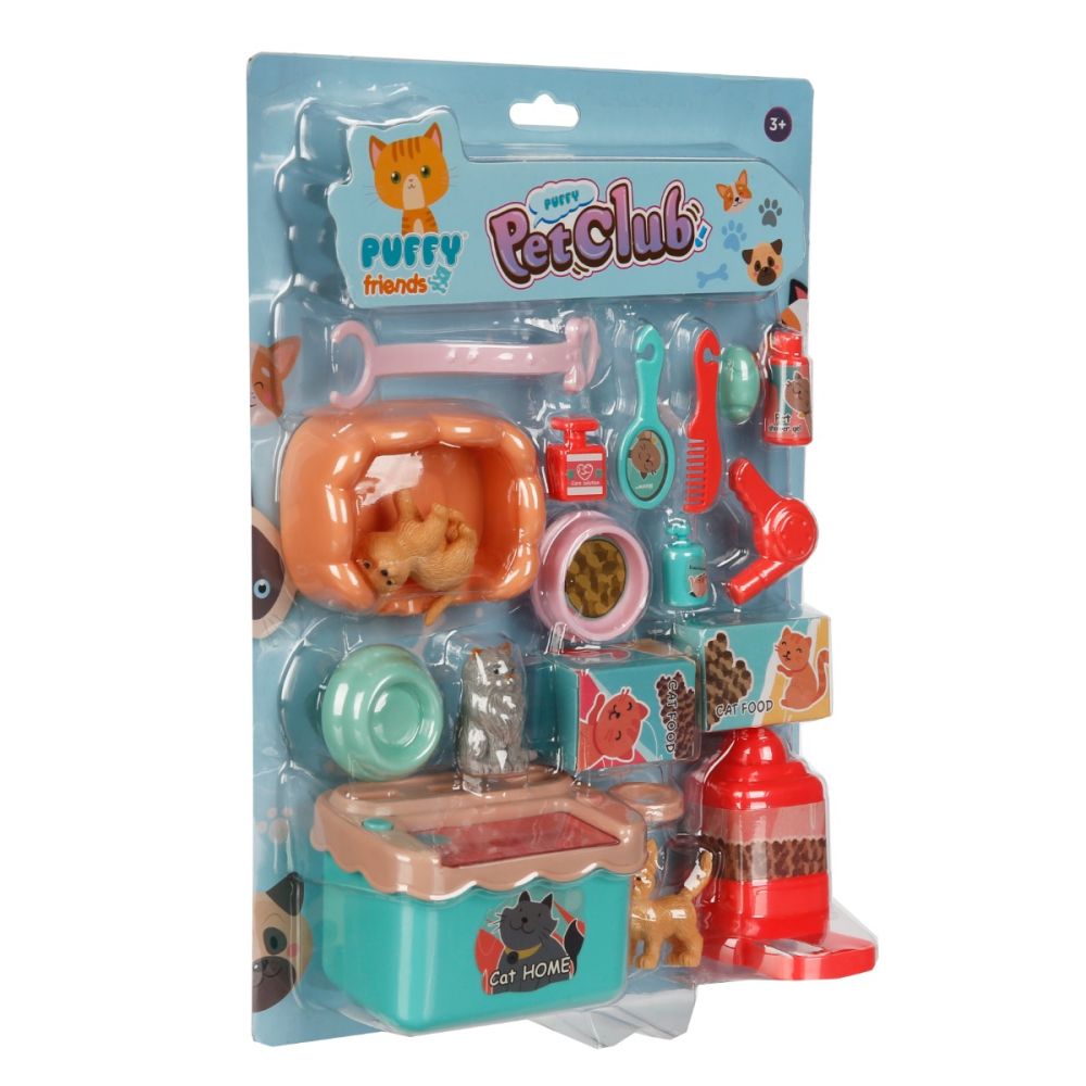 Set de joaca cu figurine, Puffy Friends, Pet Club