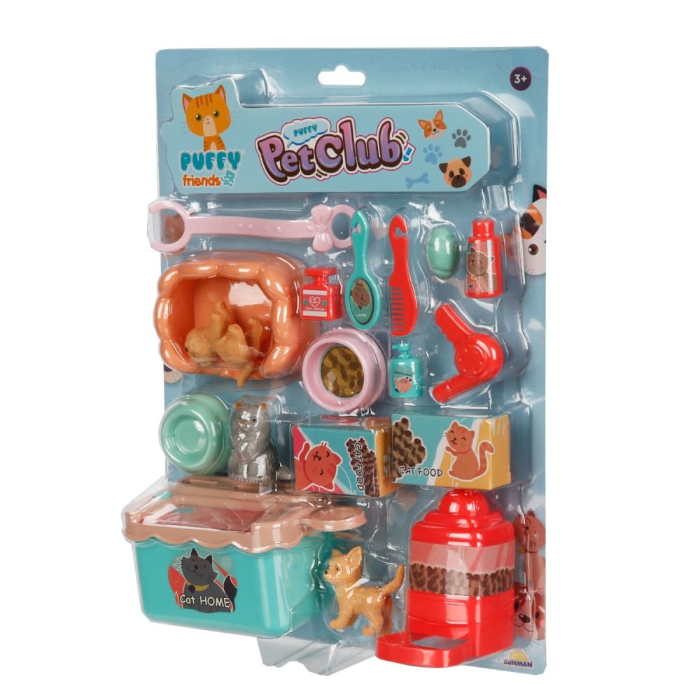 Set de joaca cu figurine, Puffy Friends, Pet Club