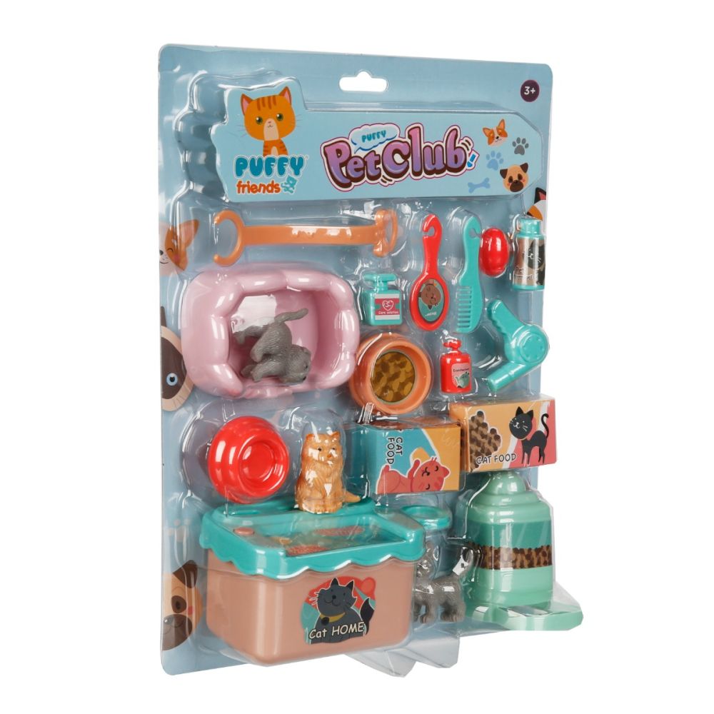 Set de joaca cu figurine, Puffy Friends, Pet Club