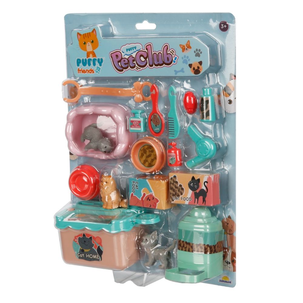 Set de joaca cu figurine, Puffy Friends, Pet Club