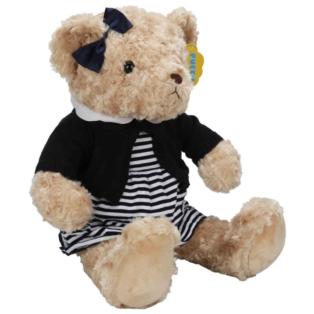 Ursulet de plus in rochita, Puffy Friends, 37 cm