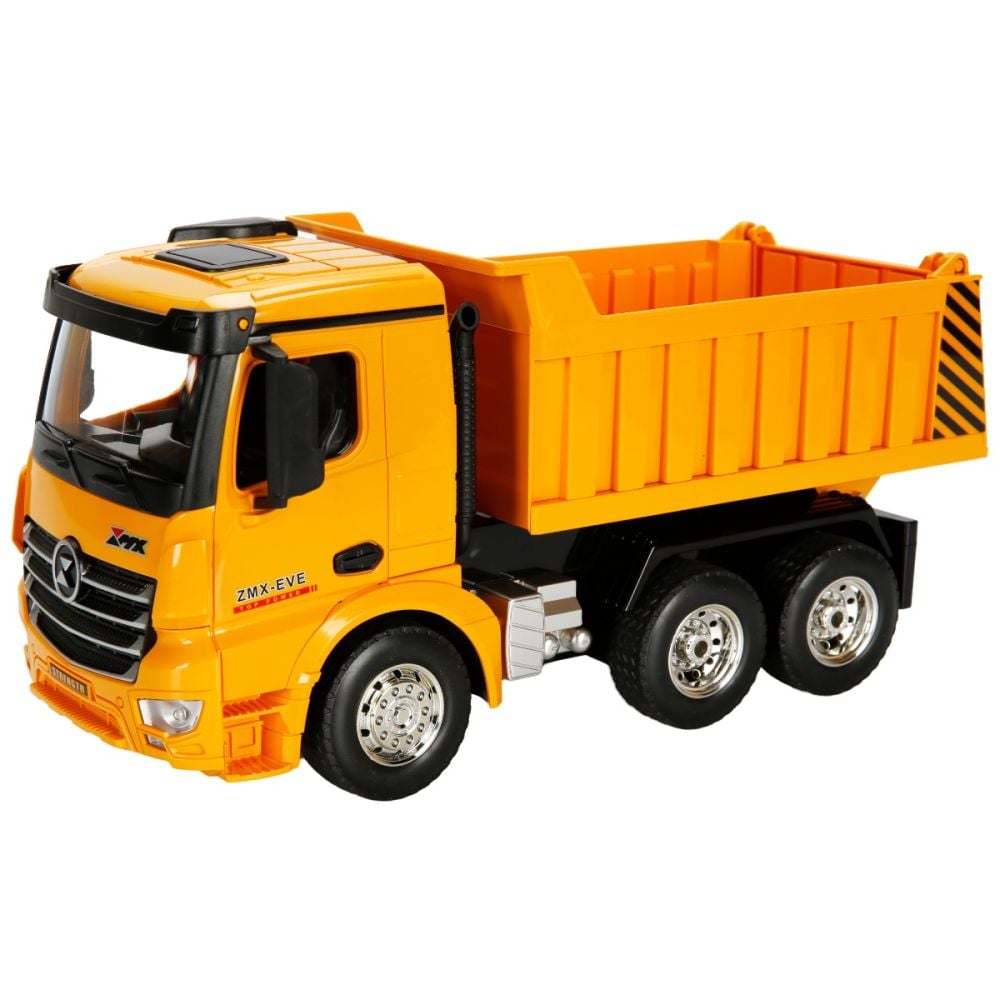 Basculanta cu telecomanda si lumini, Suncon, 9 CH Dump Truck, 1:18