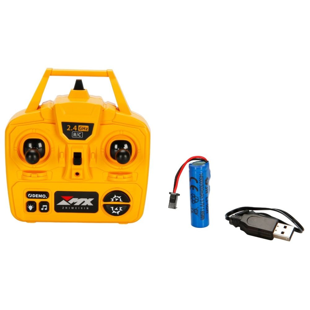 Basculanta cu telecomanda si lumini, Suncon, 9 CH Dump Truck, 1:18