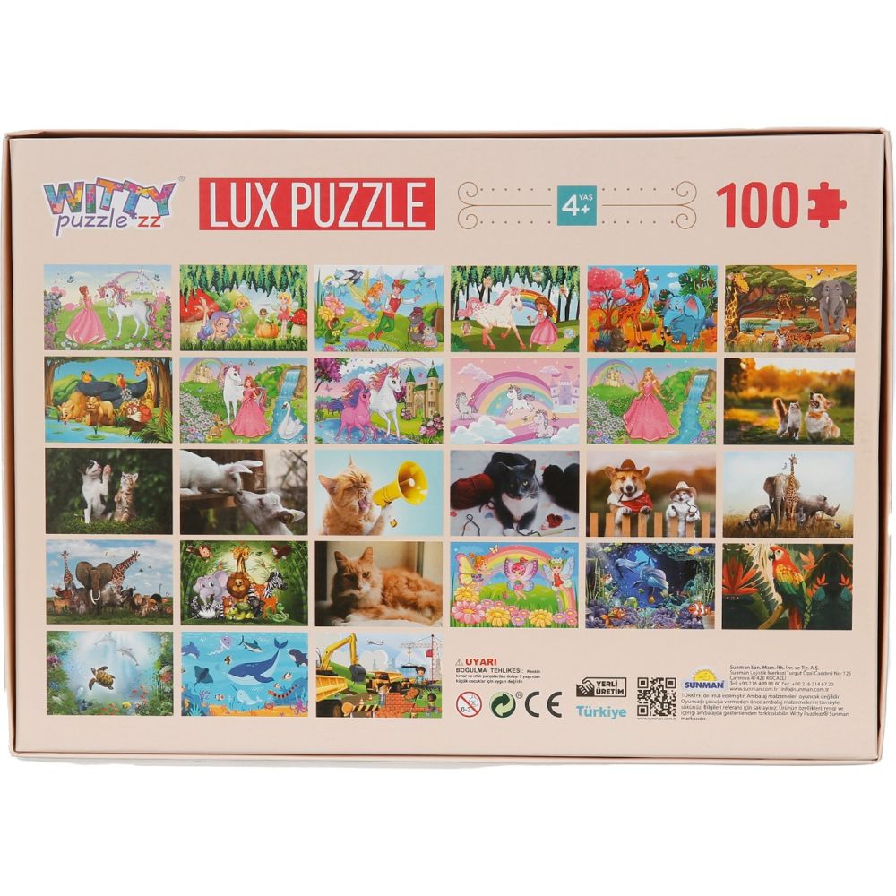 Puzzle Luxury, Witty Puzzlezz, Catel si pisicuta, 100 piese