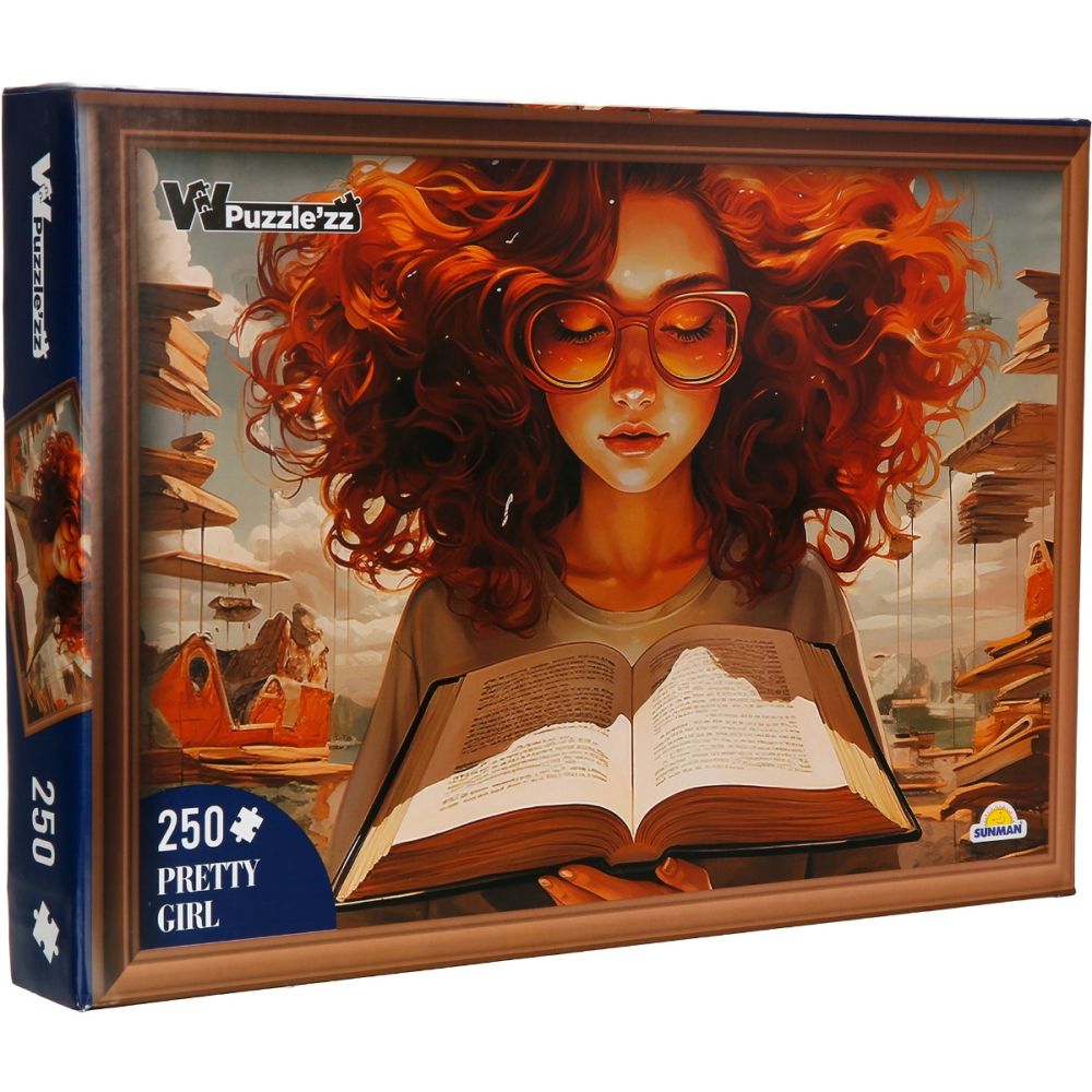 Puzzle Witty Puzzlezz, Fata cu carte, 250 piese