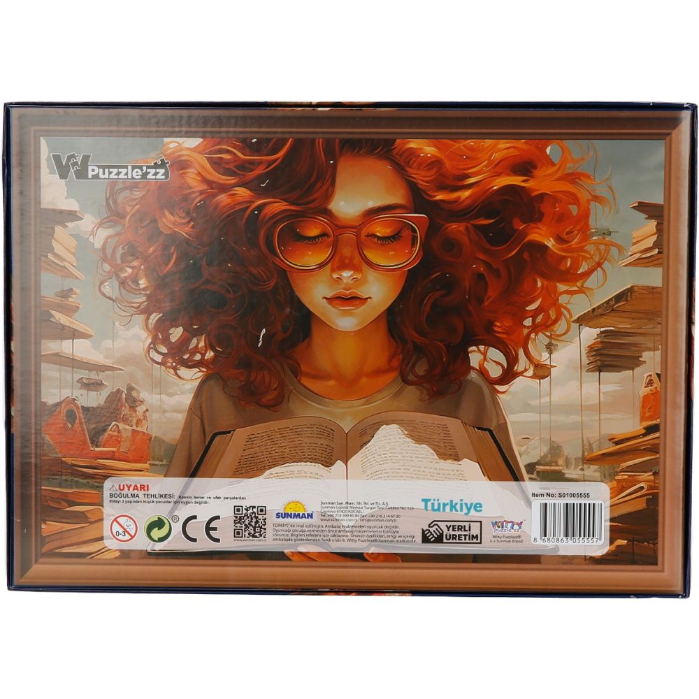 Puzzle Witty Puzzlezz, Fata cu carte, 250 piese