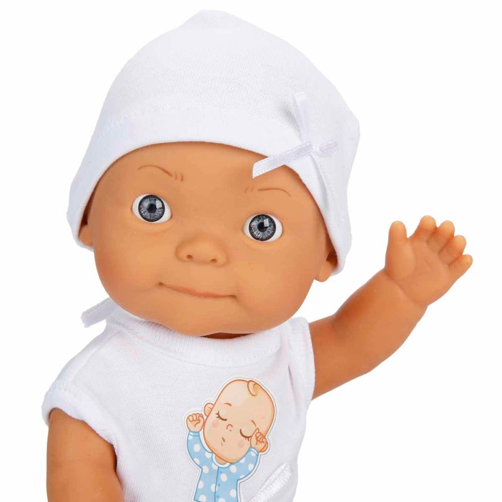 Papusa bebelus, Dollz n More, Bebelou, Welcome Baby, 30 cm, Albastru