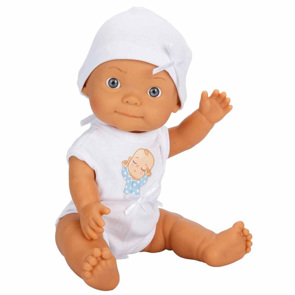 Papusa bebelus, Dollz n More, Bebelou, Welcome Baby, 30 cm, Albastru