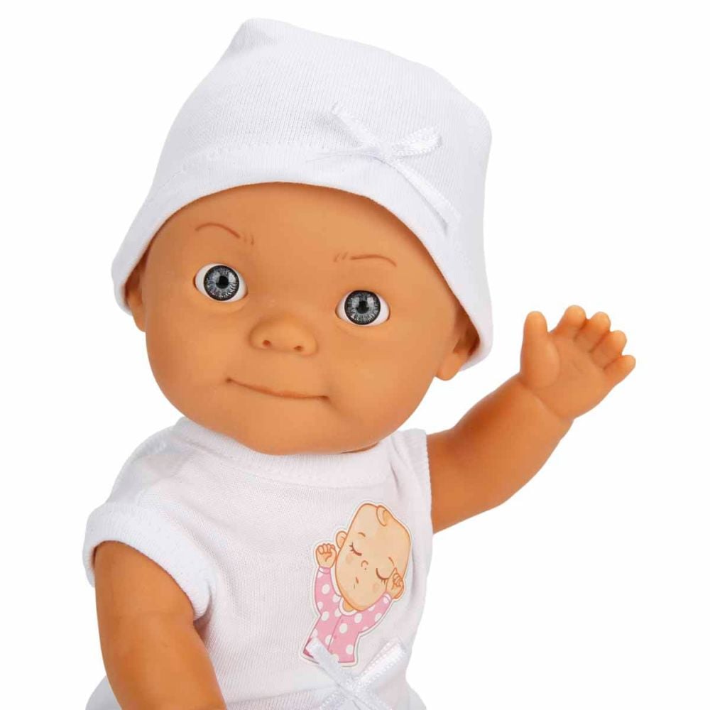 Papusa bebelus, Dollz n More, Bebelou, Welcome Baby, 30 cm, Roz