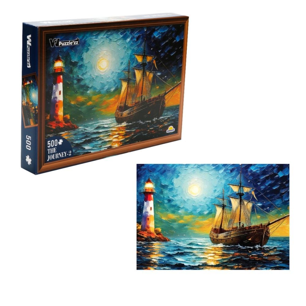 Puzzle Witty Puzzlezz, Calatorie cu vaporul, 500 piese