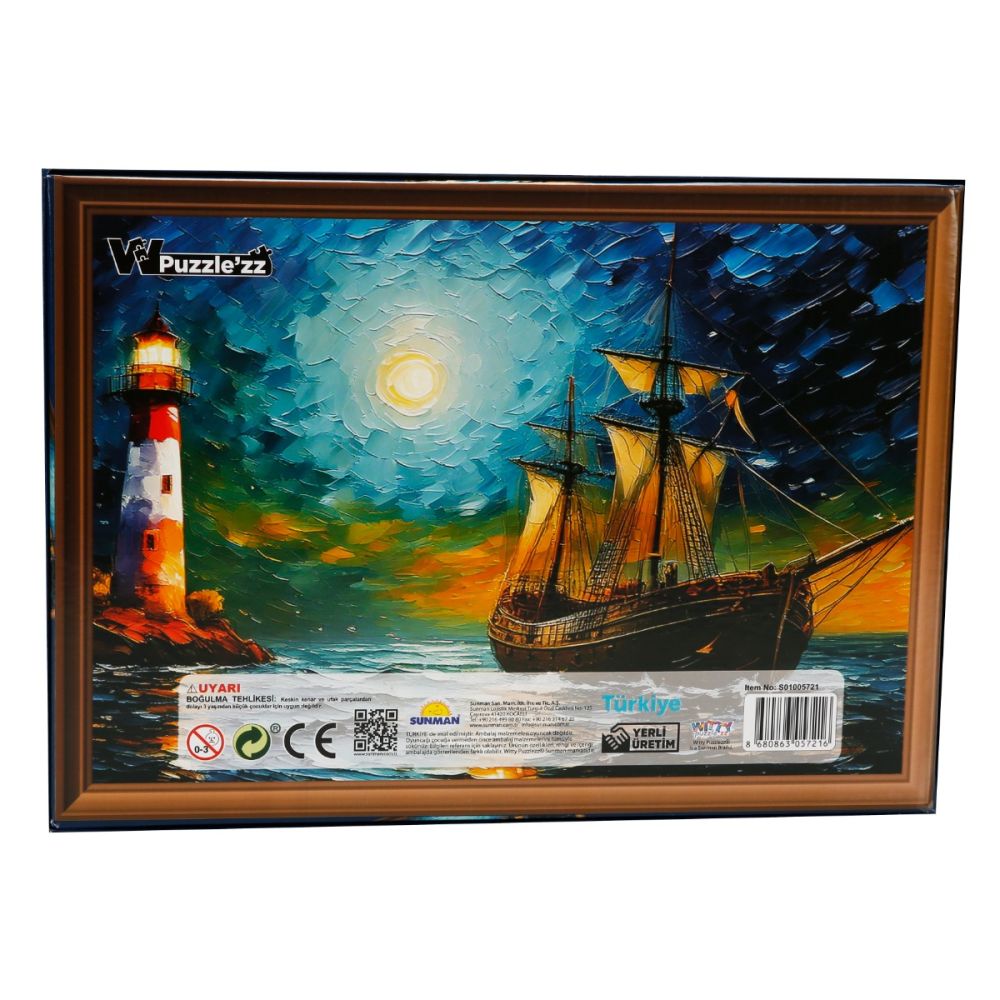 Puzzle Witty Puzzlezz, Calatorie cu vaporul, 500 piese