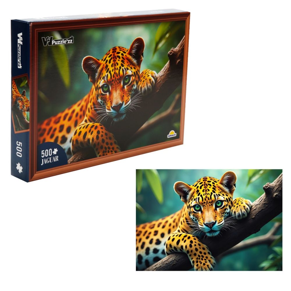 Puzzle Witty Puzzlezz, Jaguar, 500 piese
