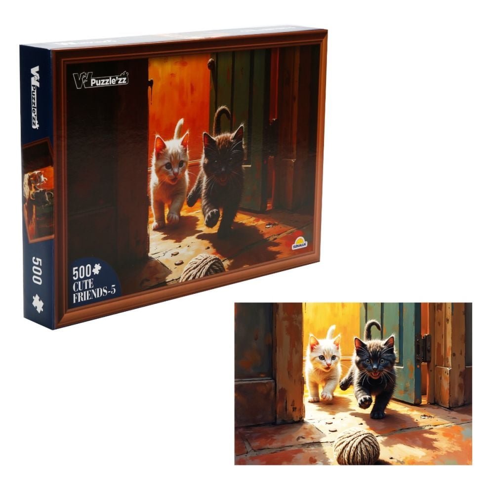 Puzzle Witty Puzzlezz, Pisicute, 500 piese