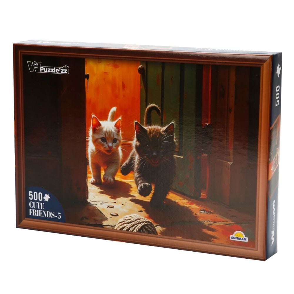 Puzzle Witty Puzzlezz, Pisicute, 500 piese