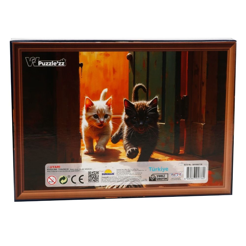 Puzzle Witty Puzzlezz, Pisicute, 500 piese