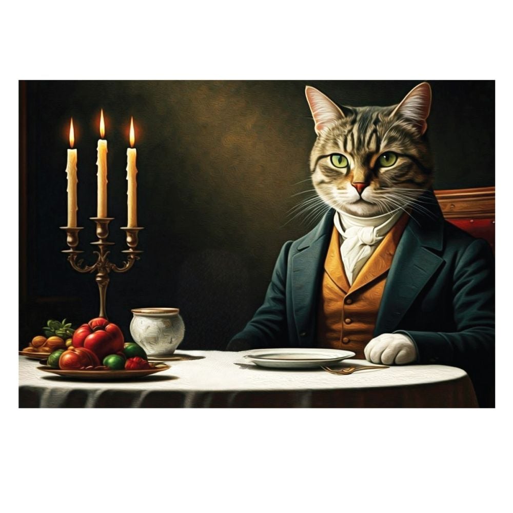 Puzzle Witty Puzzlezz, Pisica in costum, 500 piese