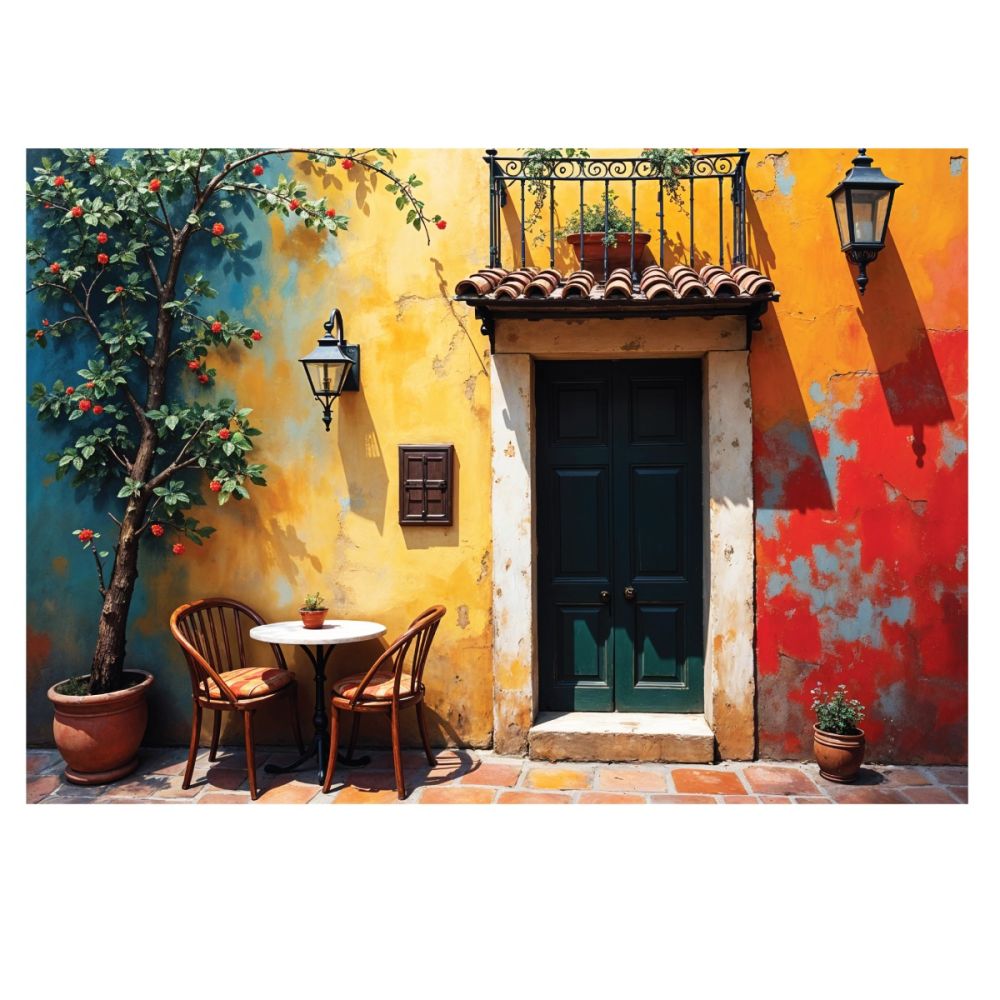 Puzzle Witty Puzzlezz, Pereti colorati, 500 piese