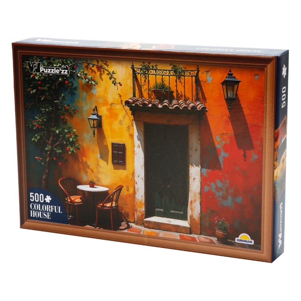 Puzzle Witty Puzzlezz, Pereti colorati, 500 piese
