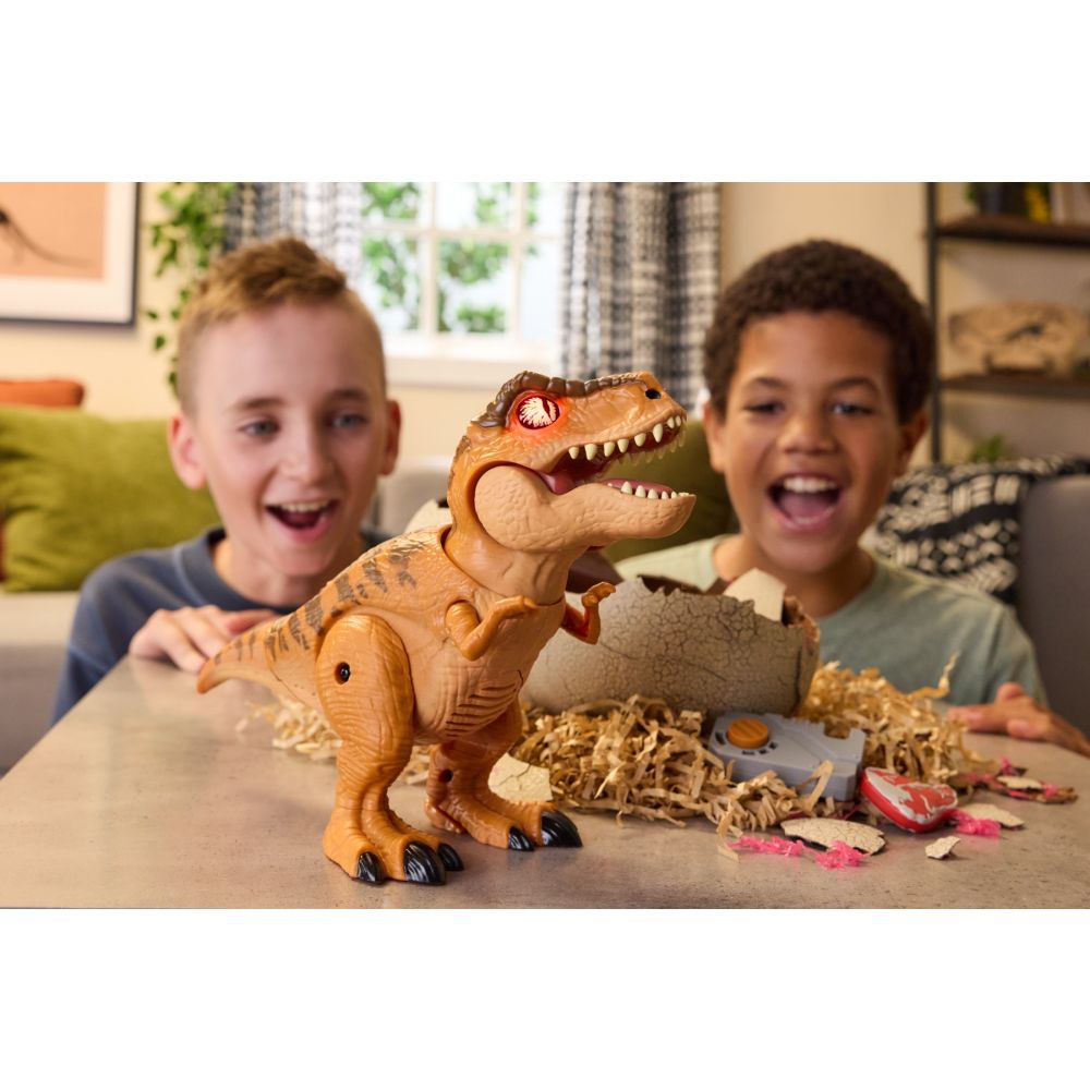 Figurina interactiva in ou, Primal Hatch, Dinozaur Tyrannosaure Rex, 6072462