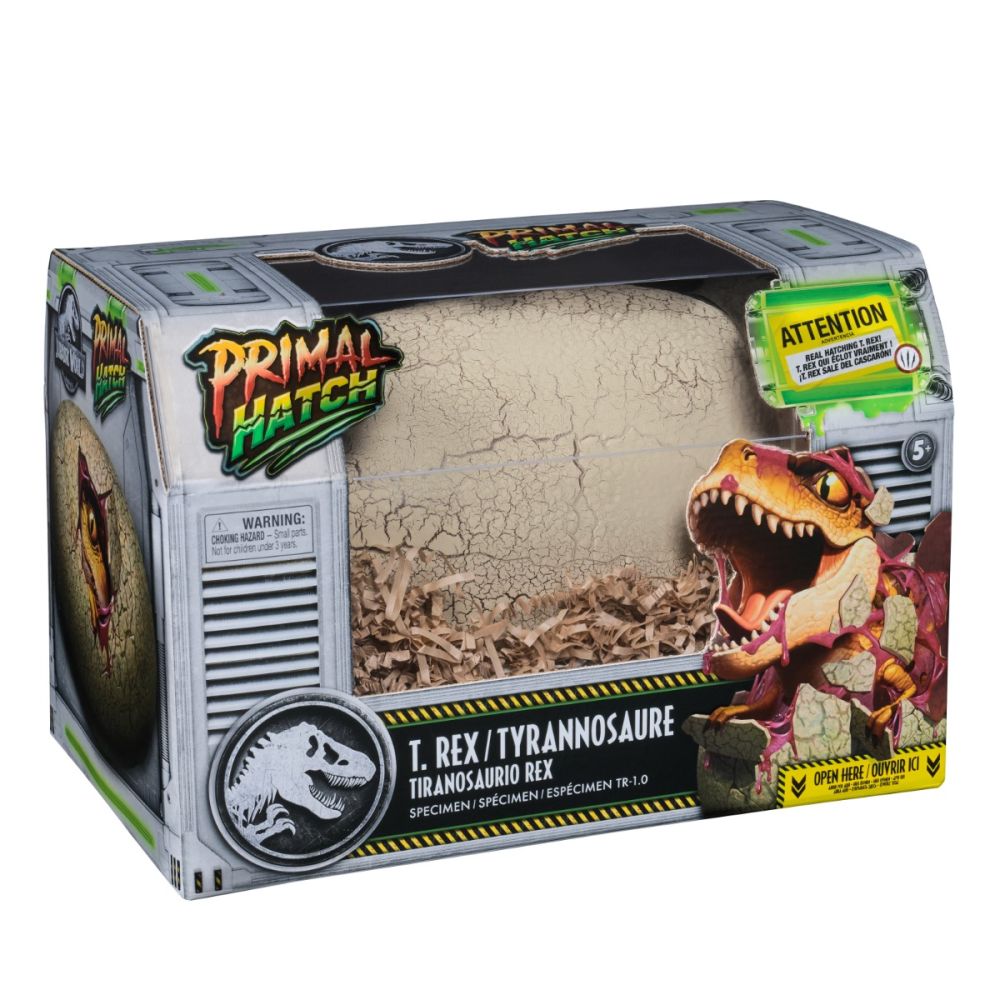 Figurina interactiva in ou, Primal Hatch, Dinozaur Tyrannosaure Rex, 6072462