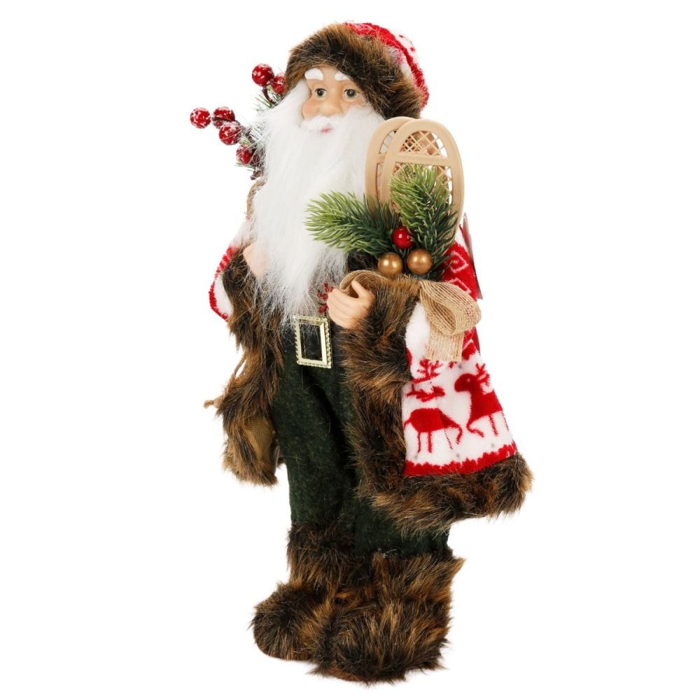 Figurina decorativa, Alska, Mos Craciun, 41 cm