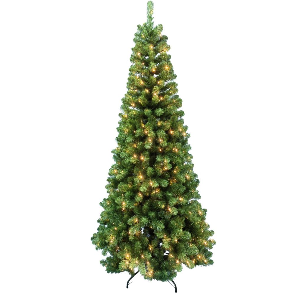 Brad artificial cu lumini, Alska, 210 cm