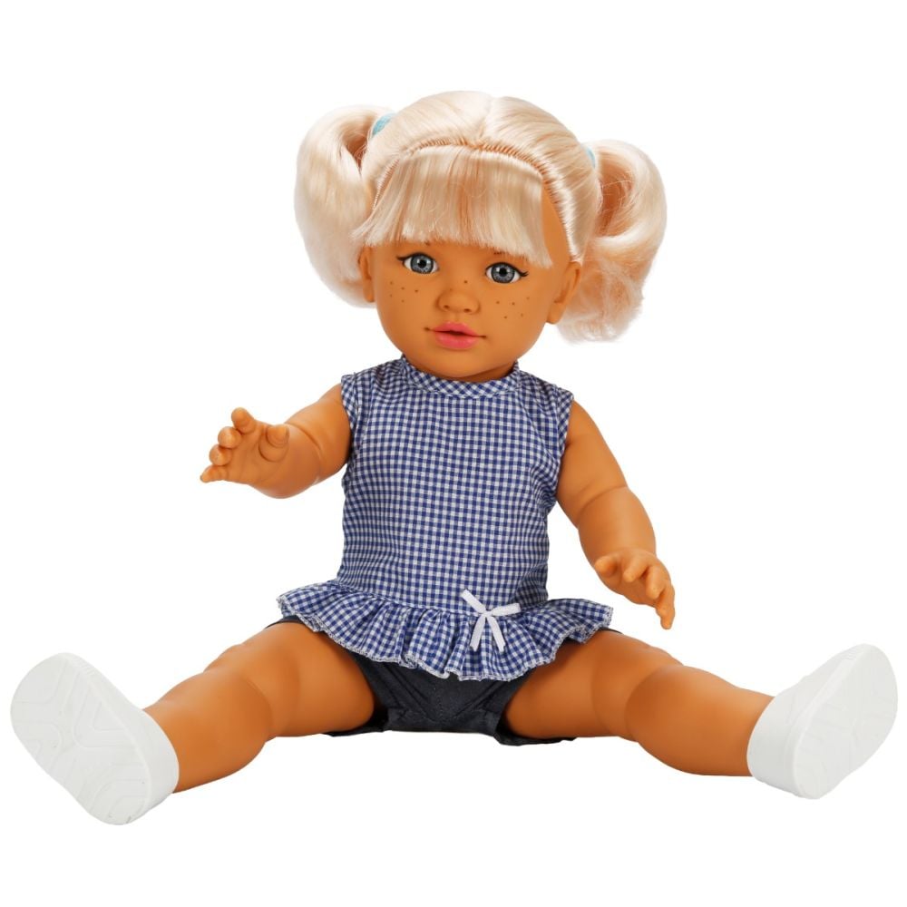 Papusa Dollz And More, Tina in tinuta casual, Albastru, 45 cm
