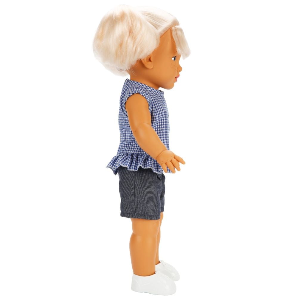 Papusa Dollz And More, Tina in tinuta casual, Albastru, 45 cm