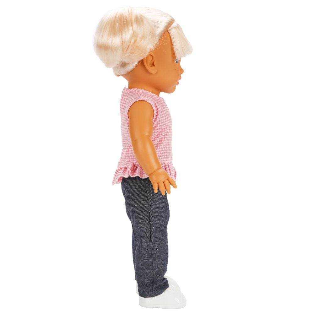 Papusa Dollz And More, Tina in tinuta casual, Roz, 45 cm