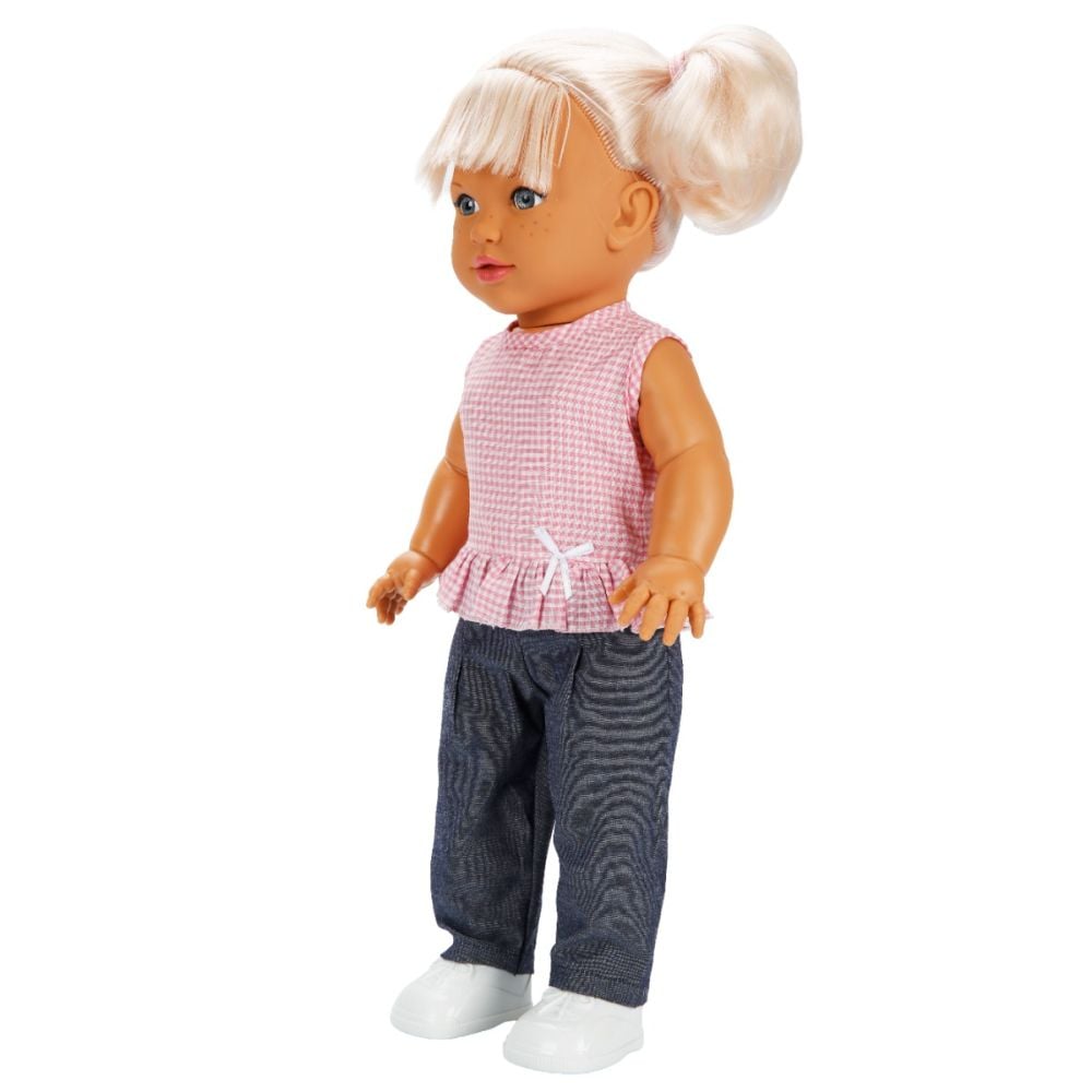 Papusa Dollz And More, Tina in tinuta casual, Roz, 45 cm