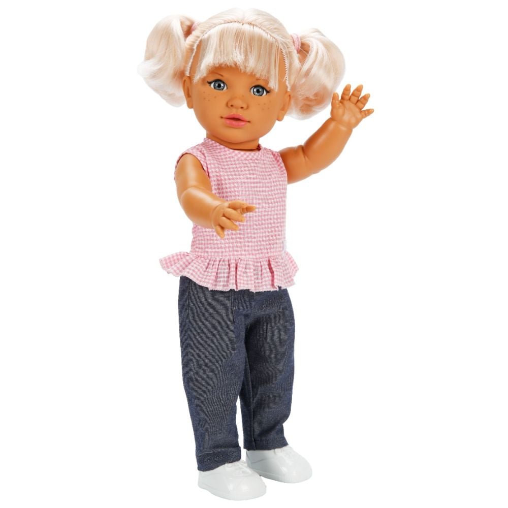 Papusa Dollz And More, Tina in tinuta casual, Roz, 45 cm