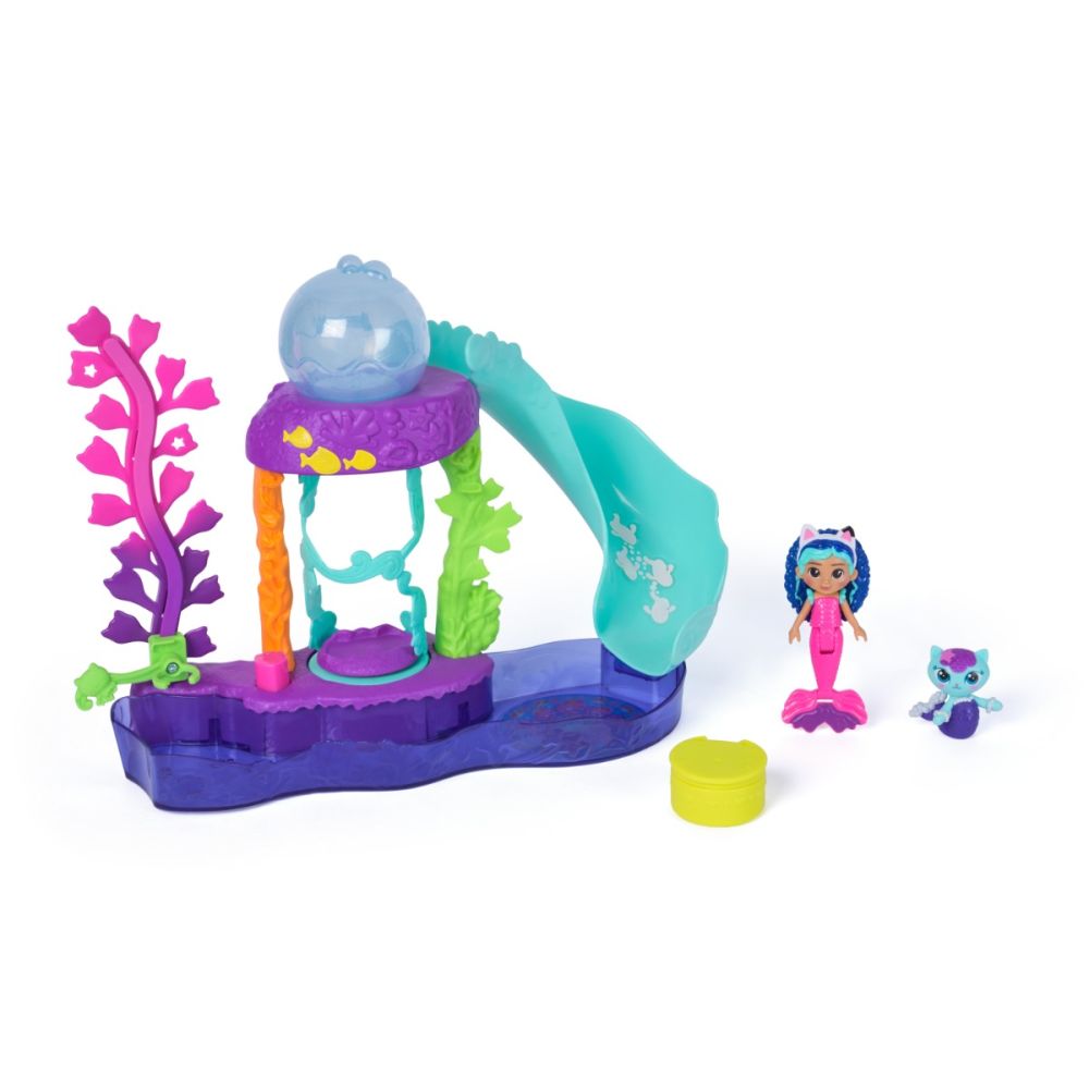 Set de joaca cu figurine, Gabbys Dollhouse, Mer-Cats Colorful Kitty Aquarium, 6074401