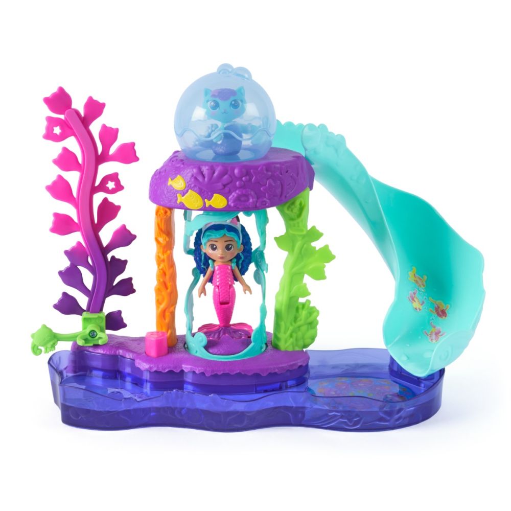 Set de joaca cu figurine, Gabbys Dollhouse, Mer-Cats Colorful Kitty Aquarium, 6074401