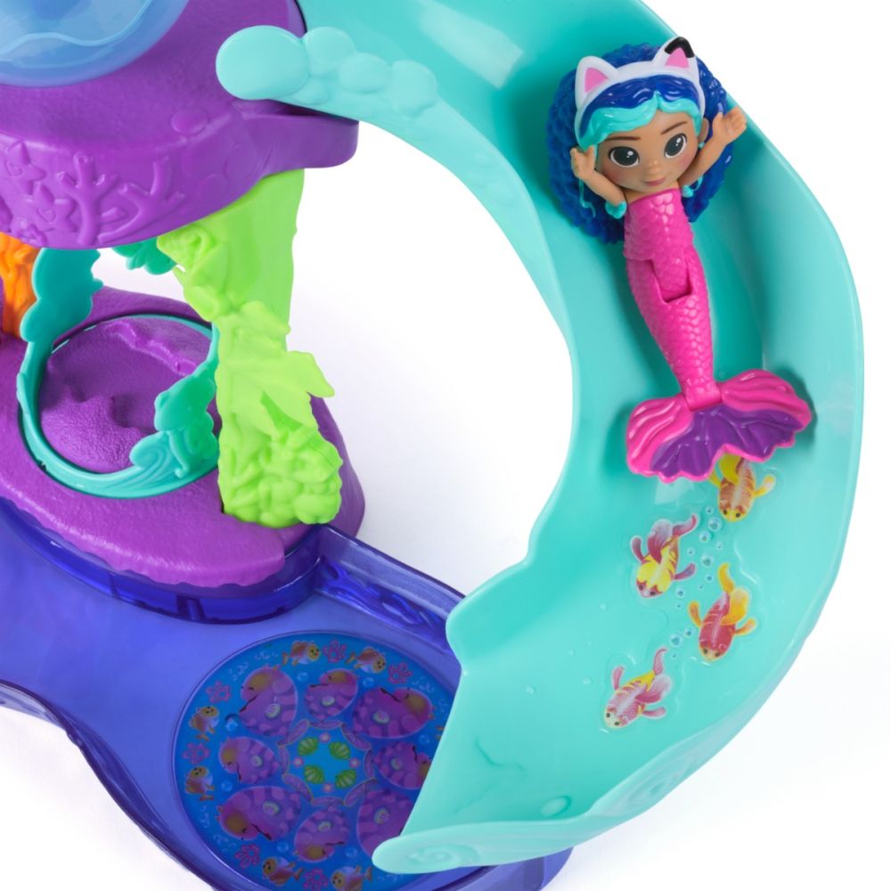 Set de joaca cu figurine, Gabbys Dollhouse, Mer-Cats Colorful Kitty Aquarium, 6074401